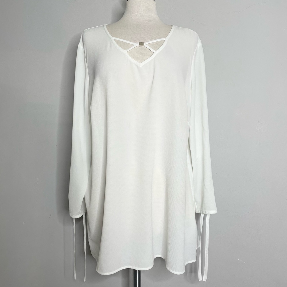 JM COLLECTION Long Sleeve Tunic Top